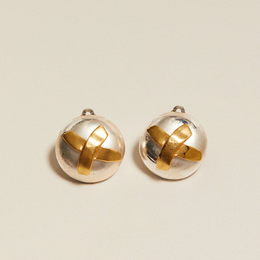 Vintage Statement Mixed Plate Clip-On Earrings
