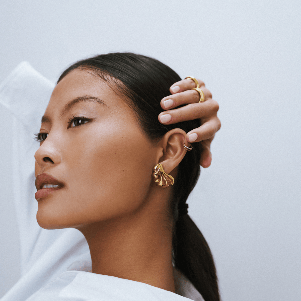 LUXE Statement Shell Earrings