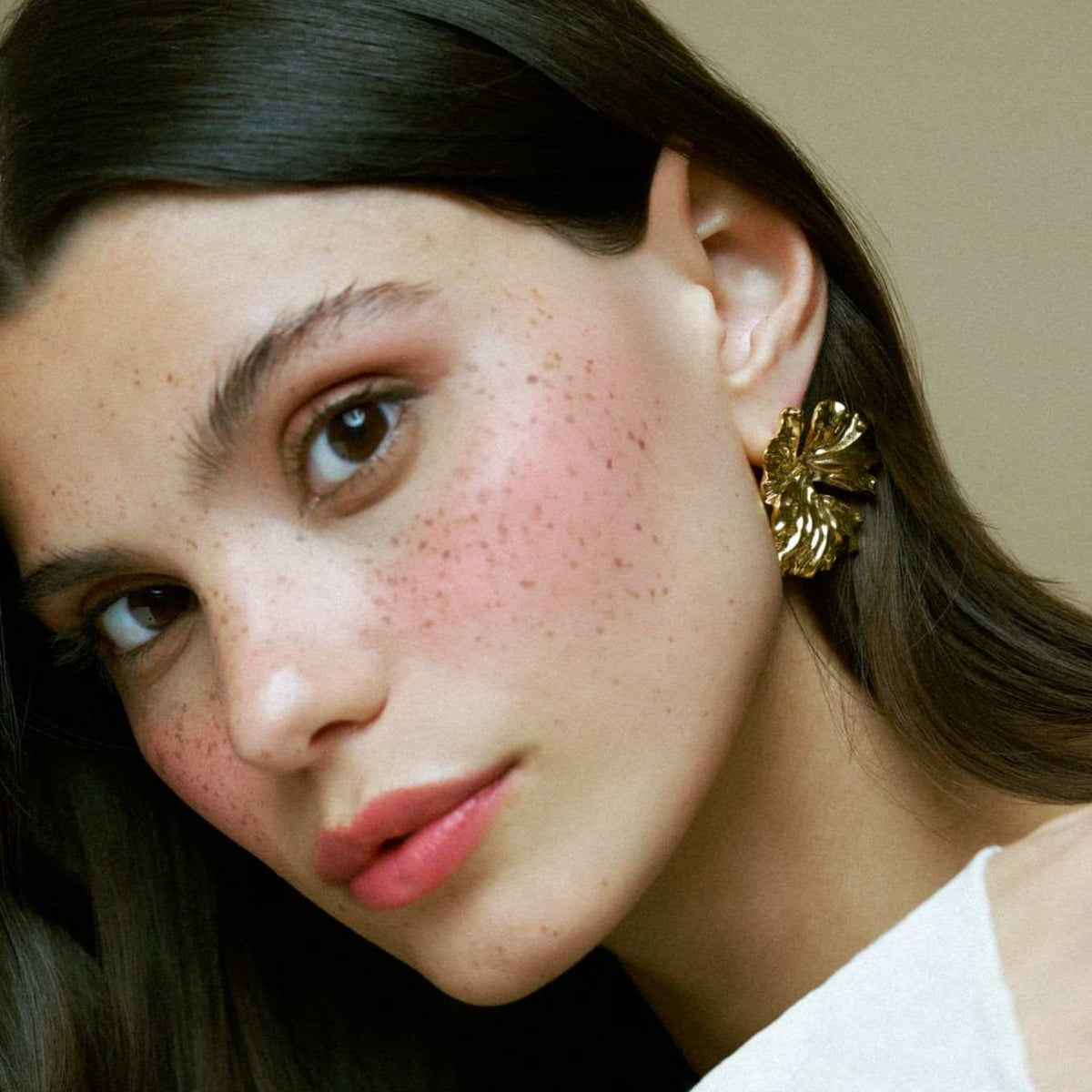 Statement Molten Leaf Earrings