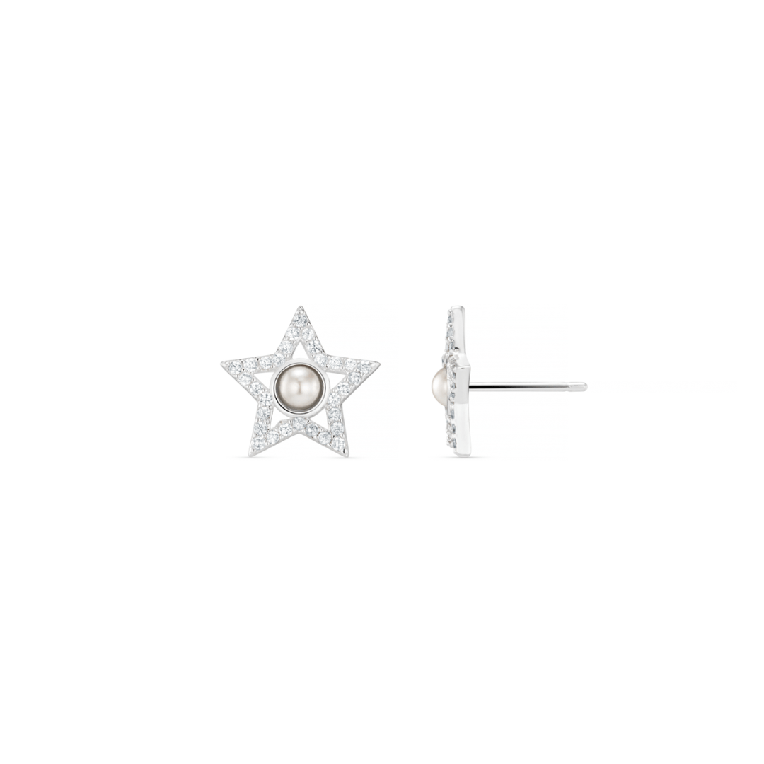 Crystal Star Stud Earrings