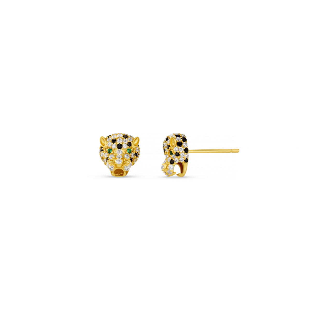 Pave Panther Stud Earrings