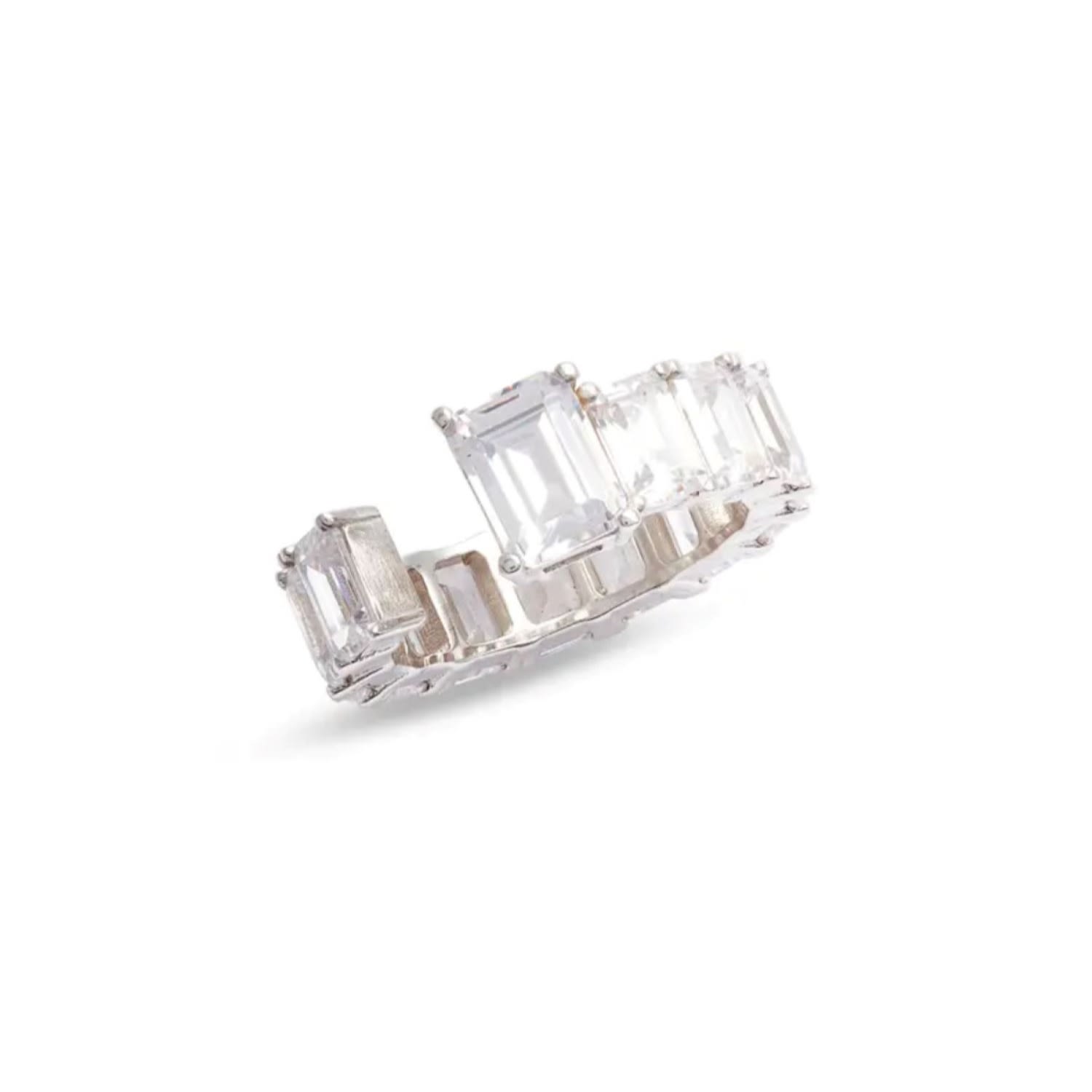 Statement Emerald Band - Silver