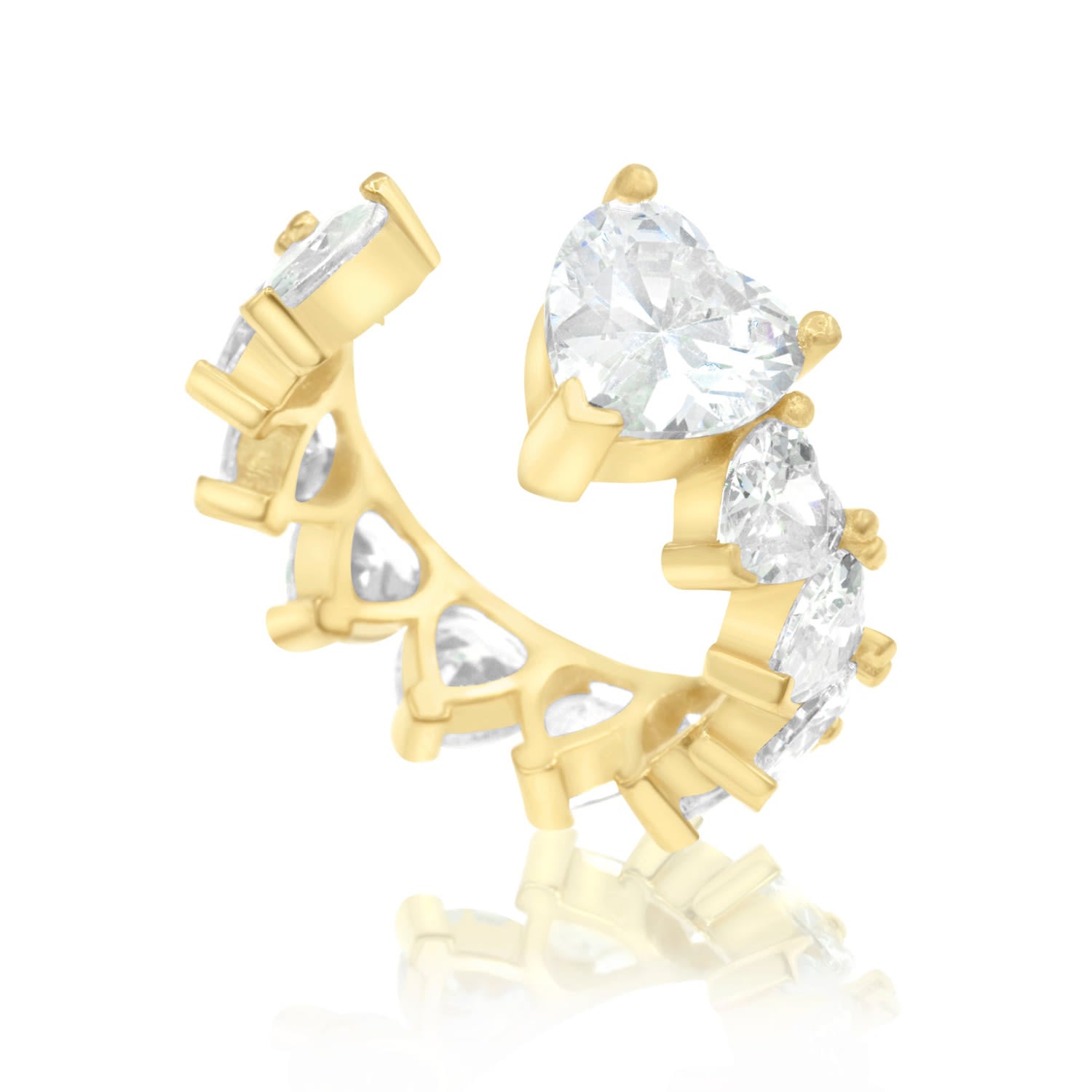 Statement Heart Band - Gold