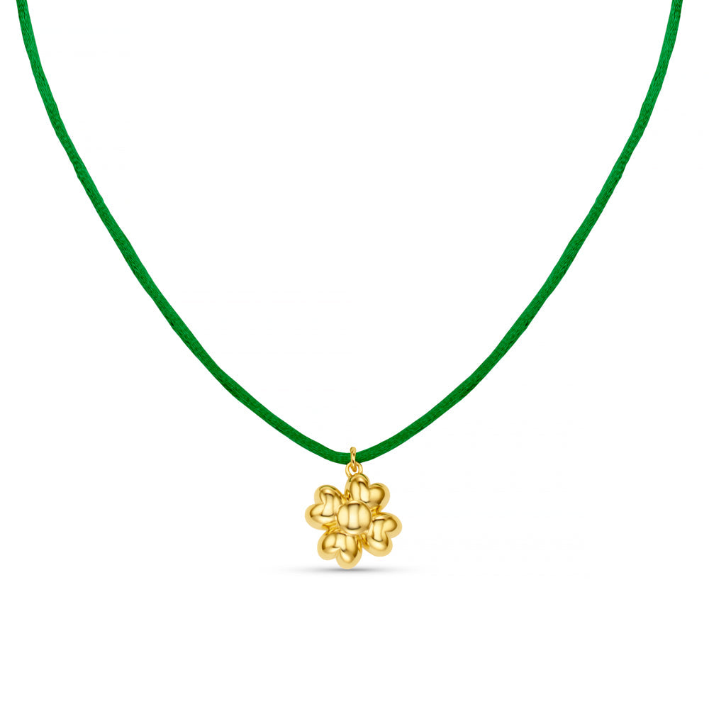 Clover Charm Cord Necklace