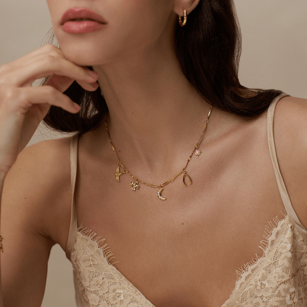 Mixed Lucky Charm Necklace