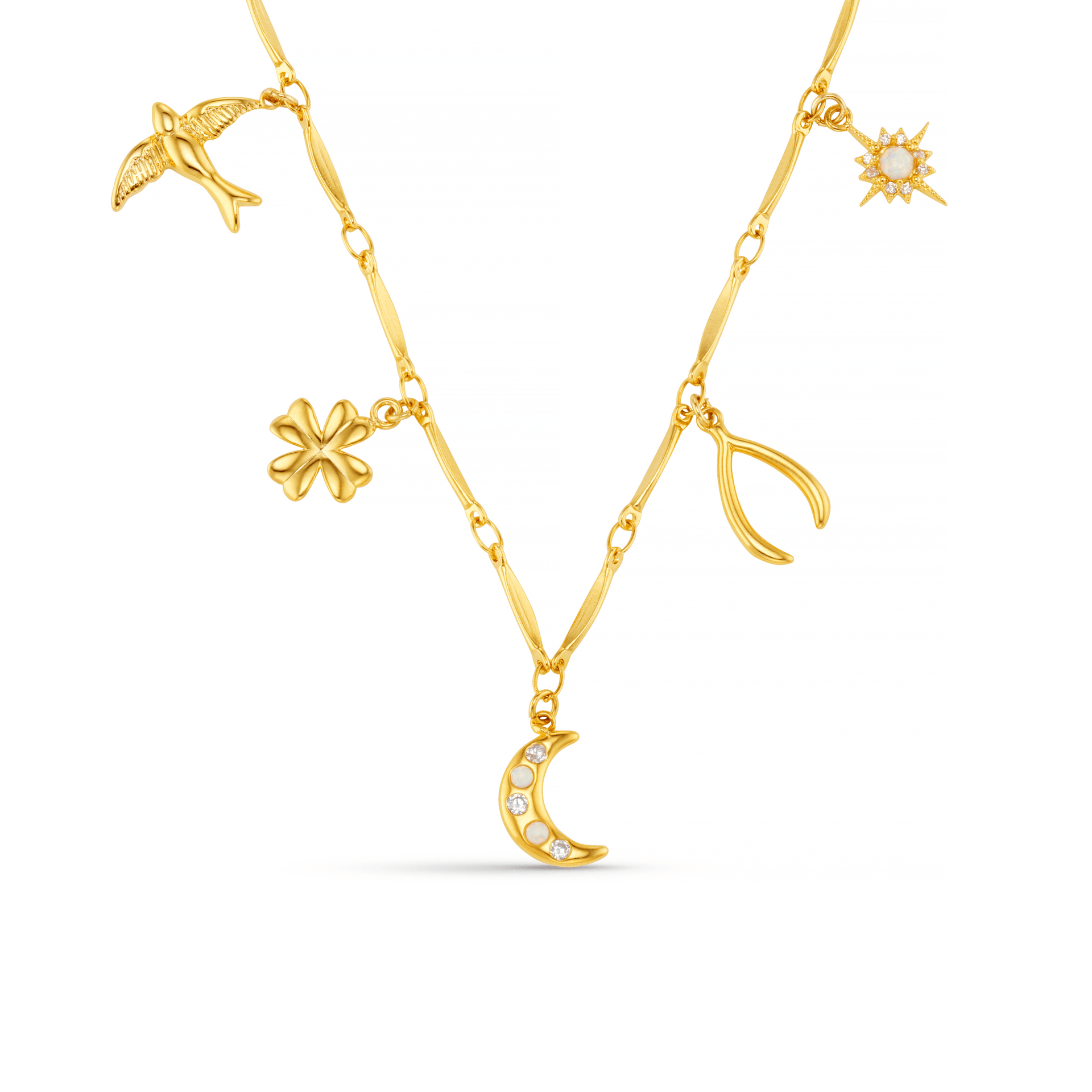 Mixed Lucky Charm Necklace