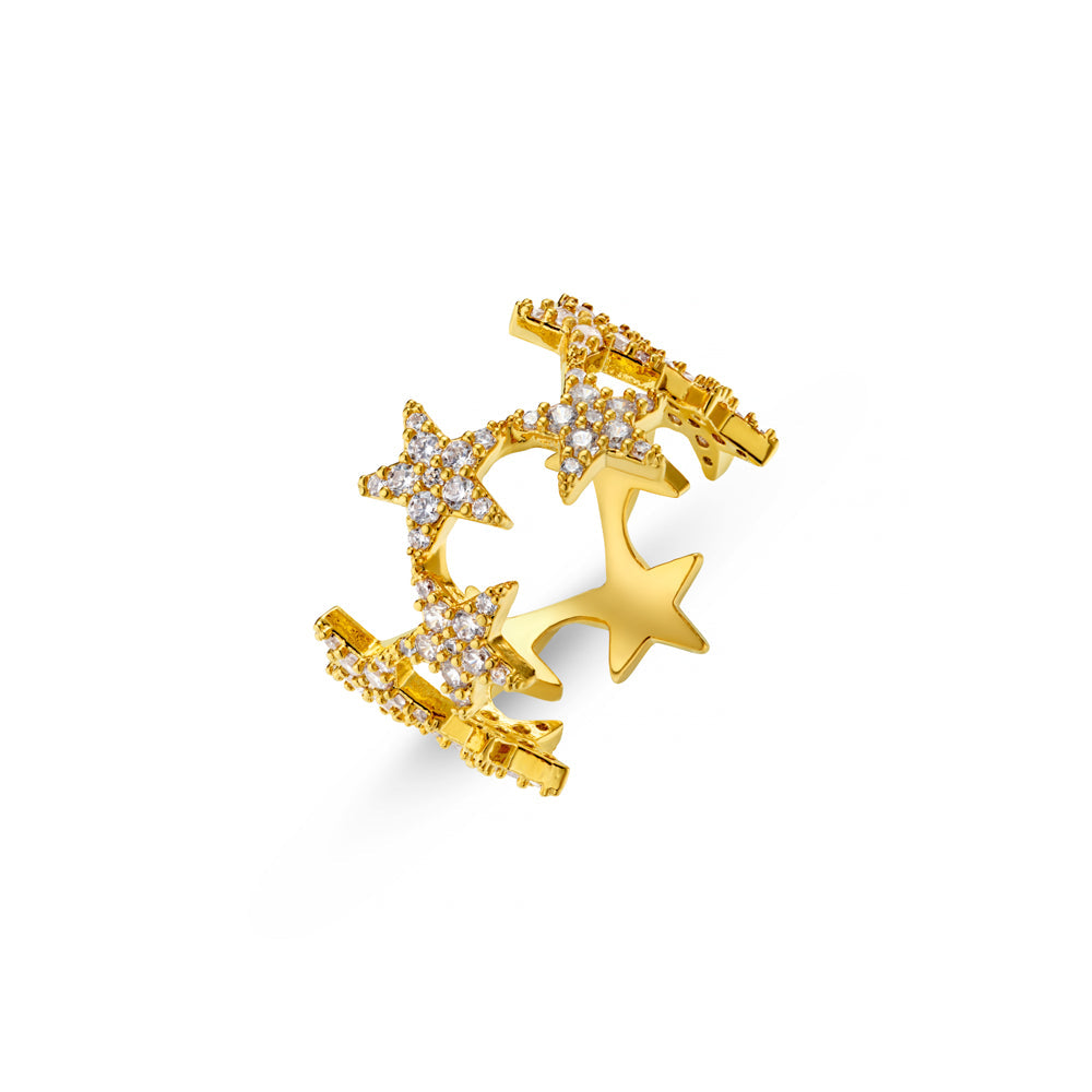 Statement Pavé Star Ring