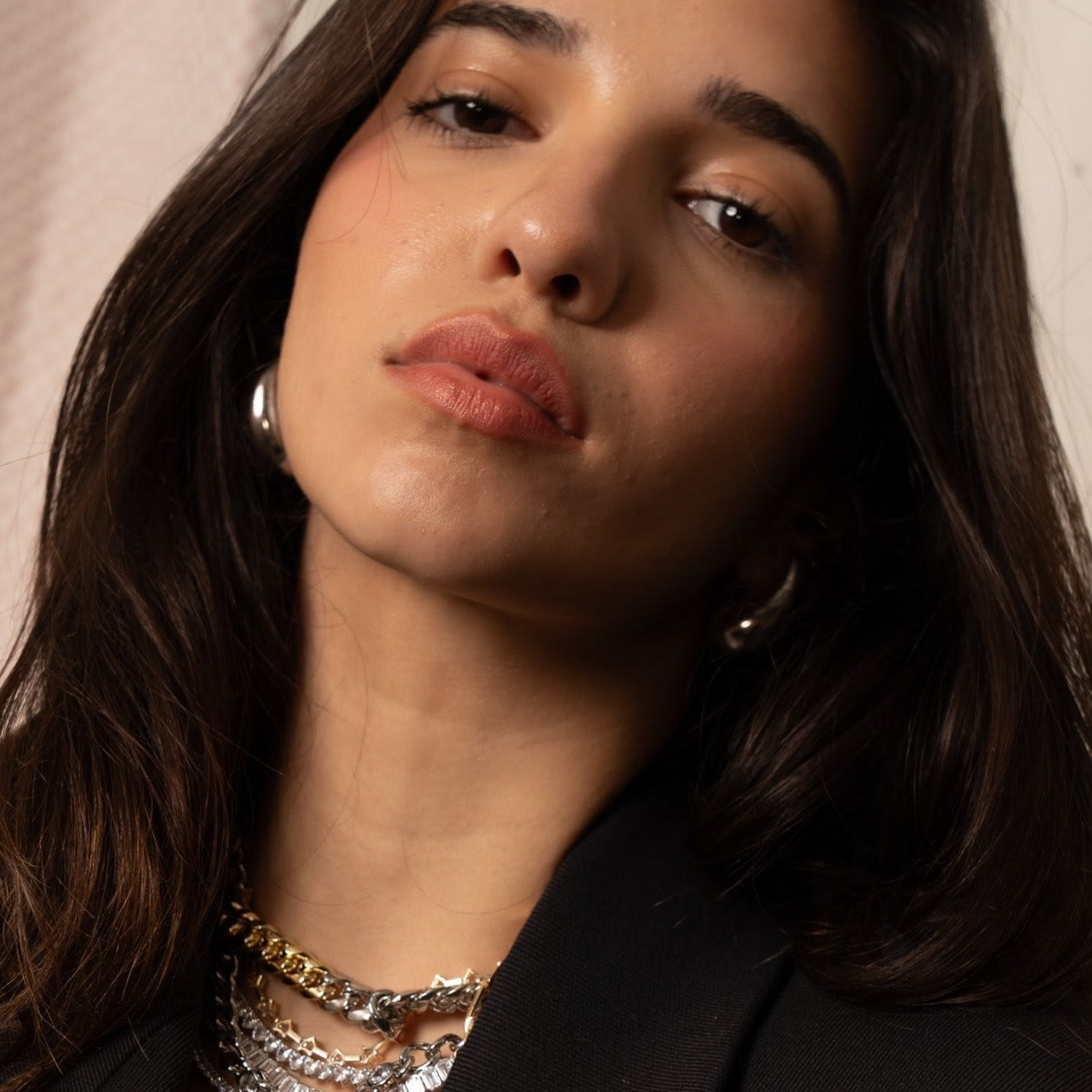 Statement Tear Drop Earrings- Silver