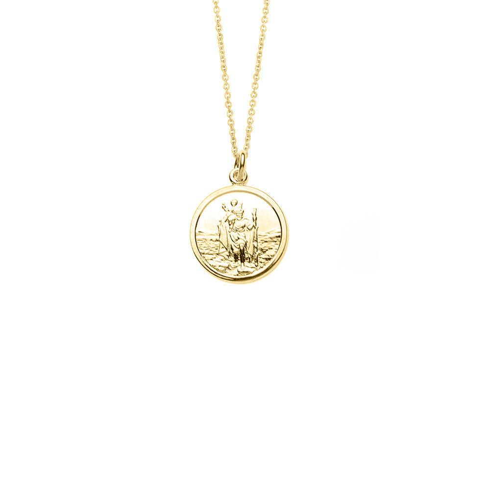 9ct Gold St Christopher Necklace