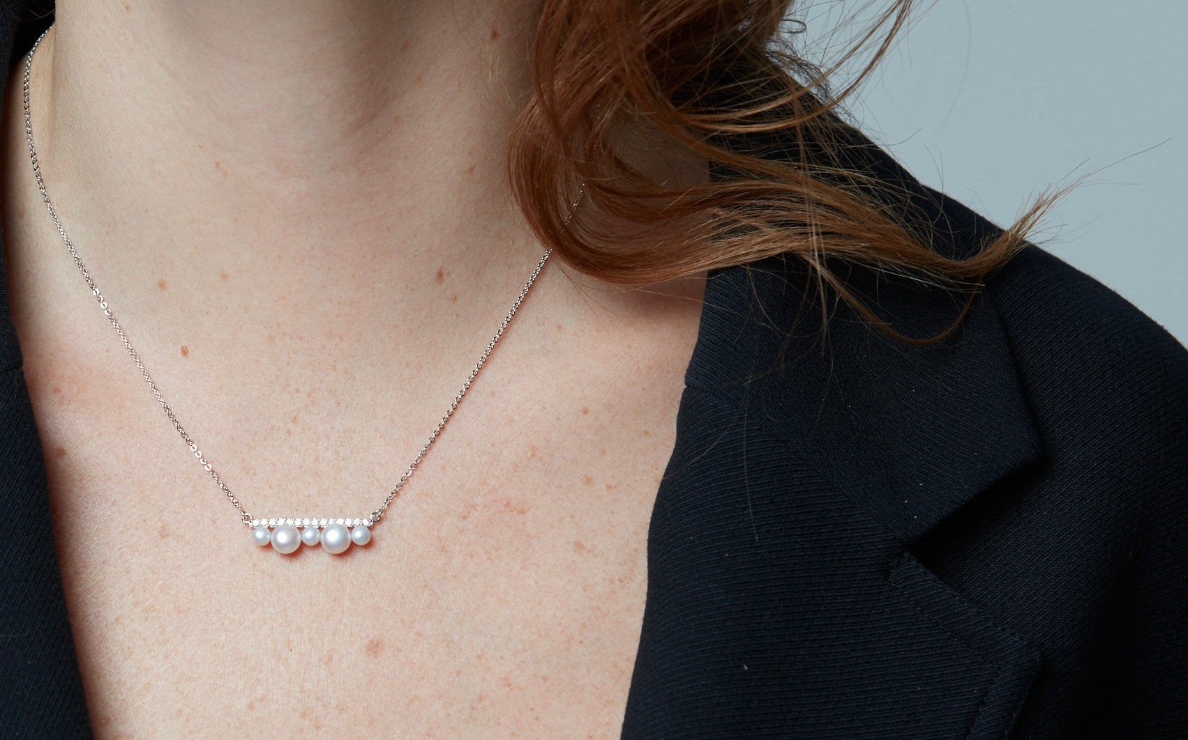 Stella Cultured Freshwater Pearl & Cubic Zirconia Bar Pendant