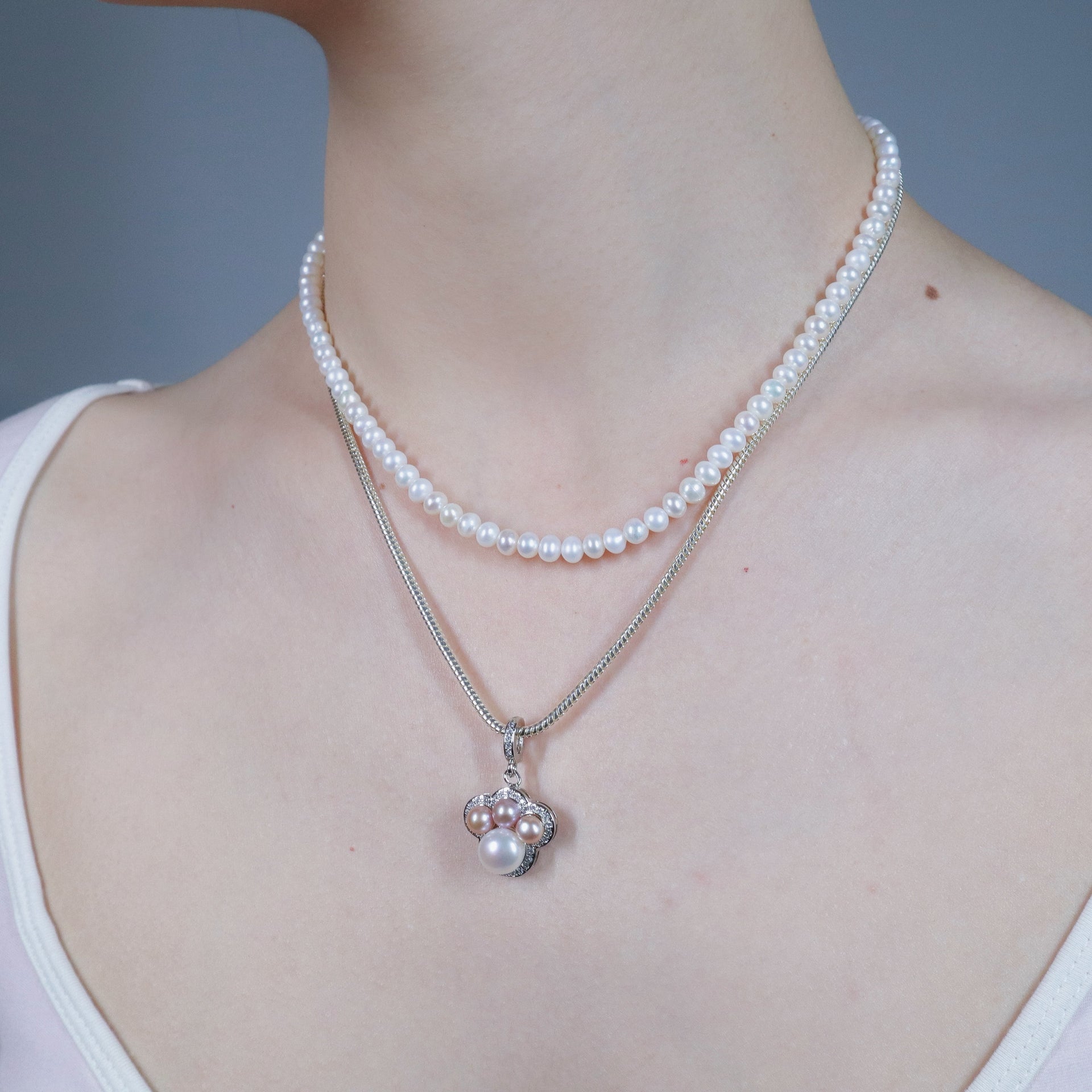 Sterling Paw Charm Necklace