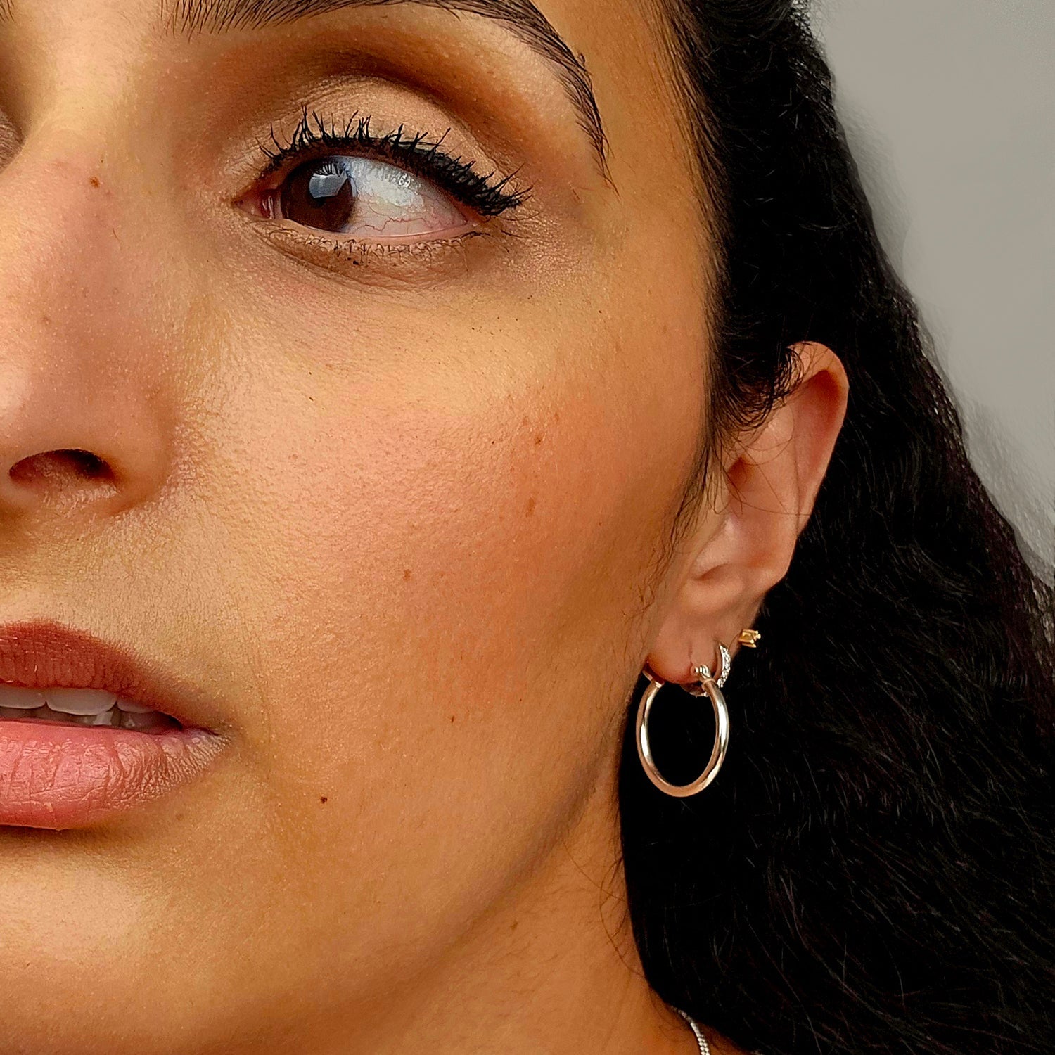 Sterling Silver Small Sleeper Creole-Hinged Hoop Earrings