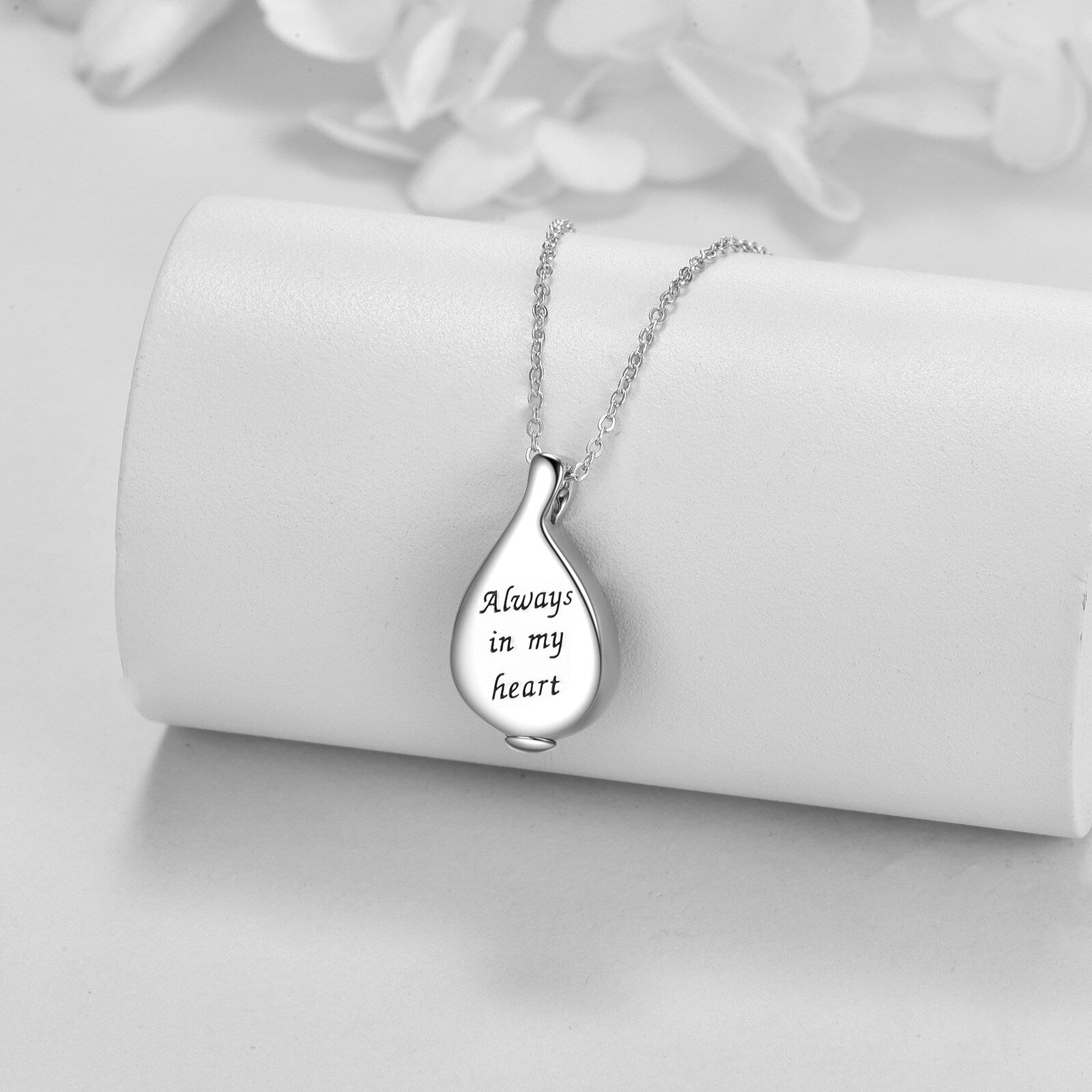 Sterling Silver Abalone Shellfish & Cubic Zirconia Butterfly Urn Necklace for Ashes