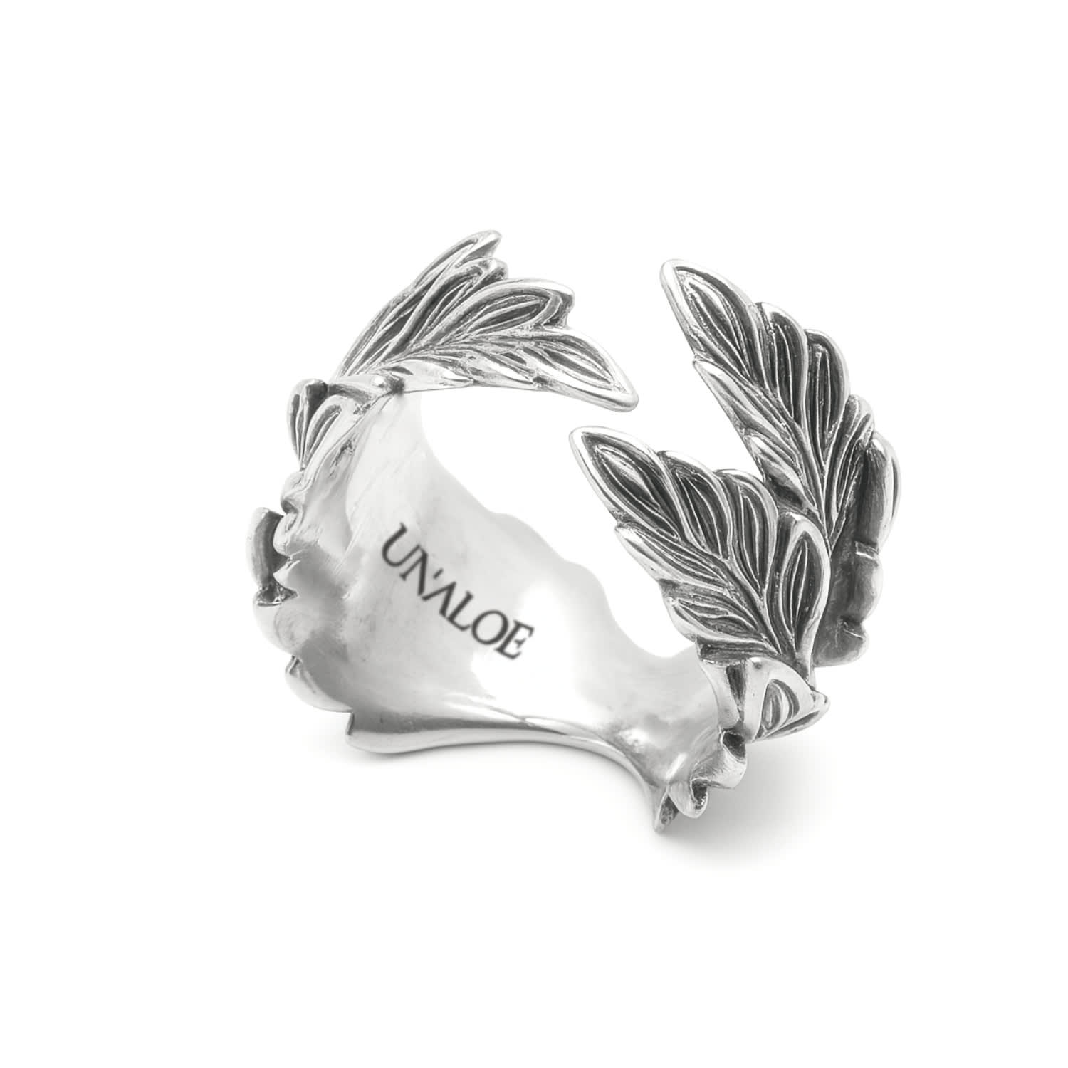 Sterling Silver Adjustable Leaf Ring