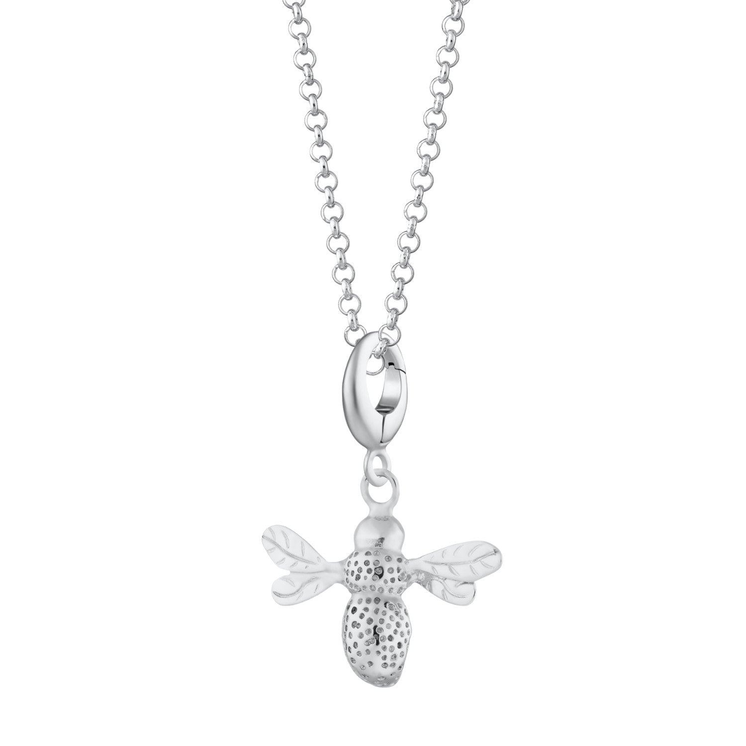 Sterling Silver Bee Charm Necklace