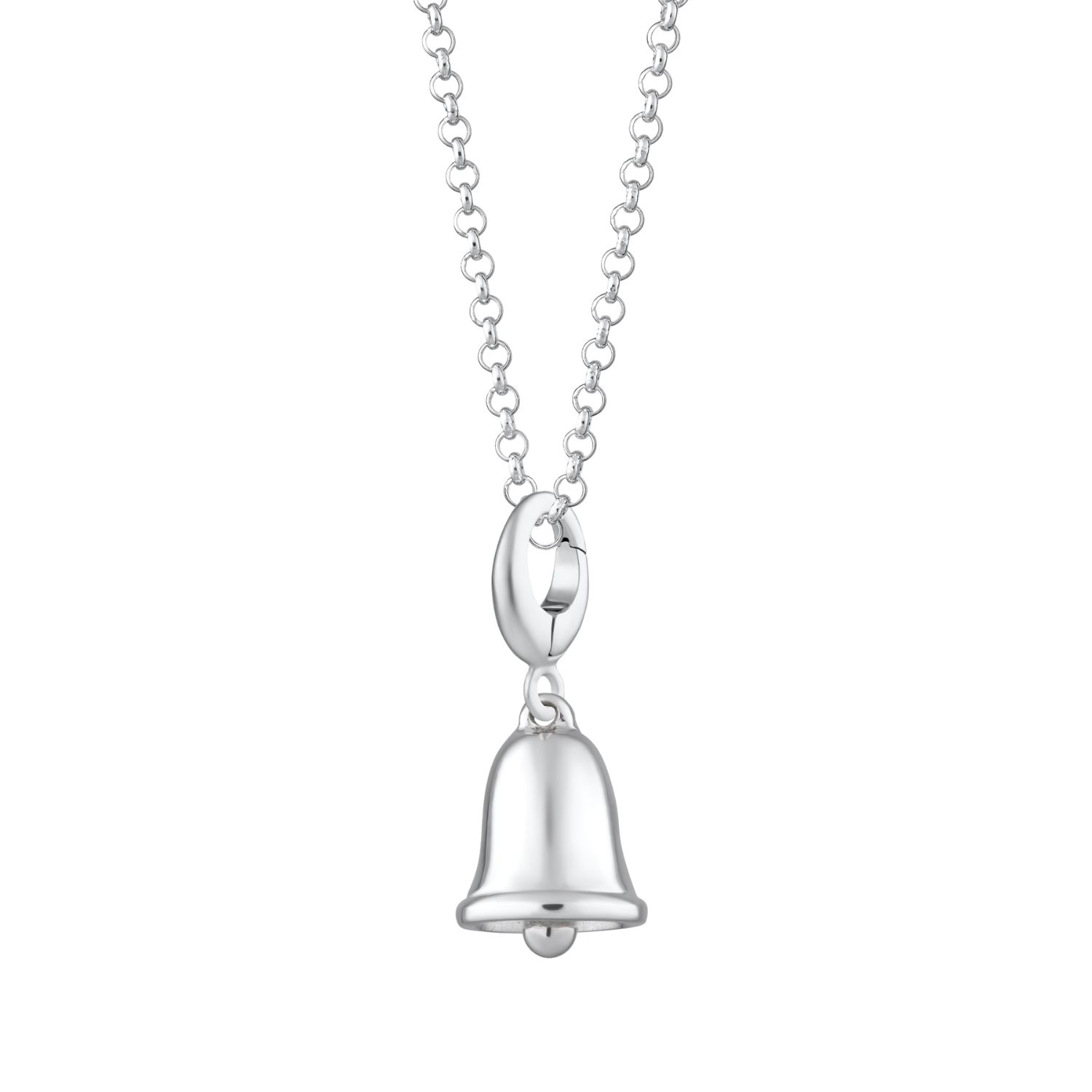 Sterling Silver Bell Charm Necklace