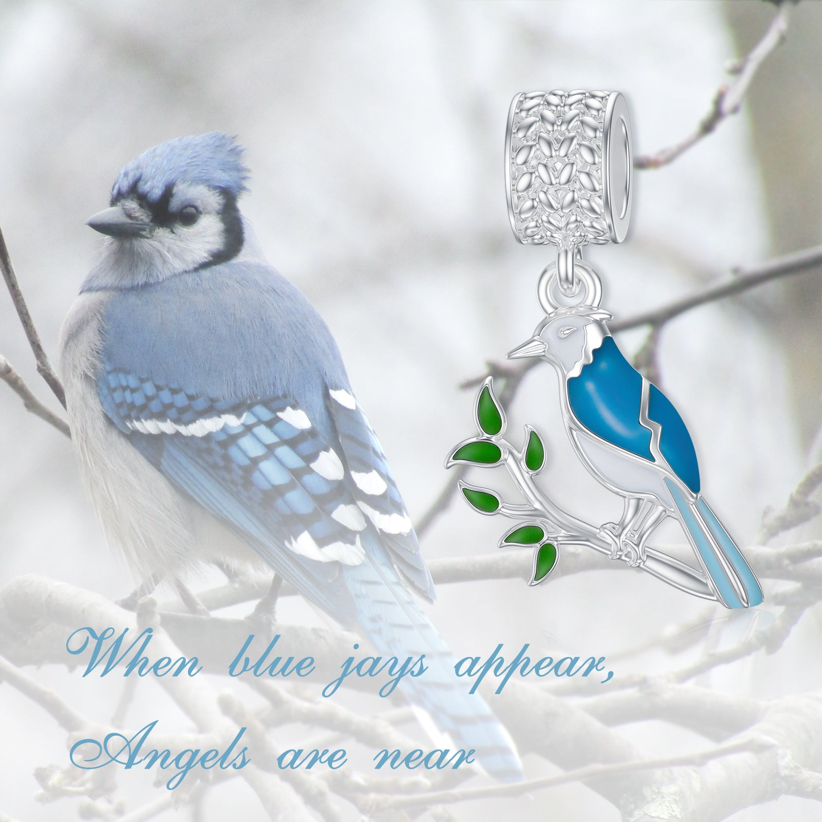 Sterling Silver Bird Dangle Charm