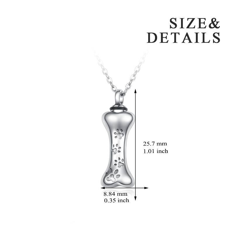Sterling Silver Bone Pendant Necklace