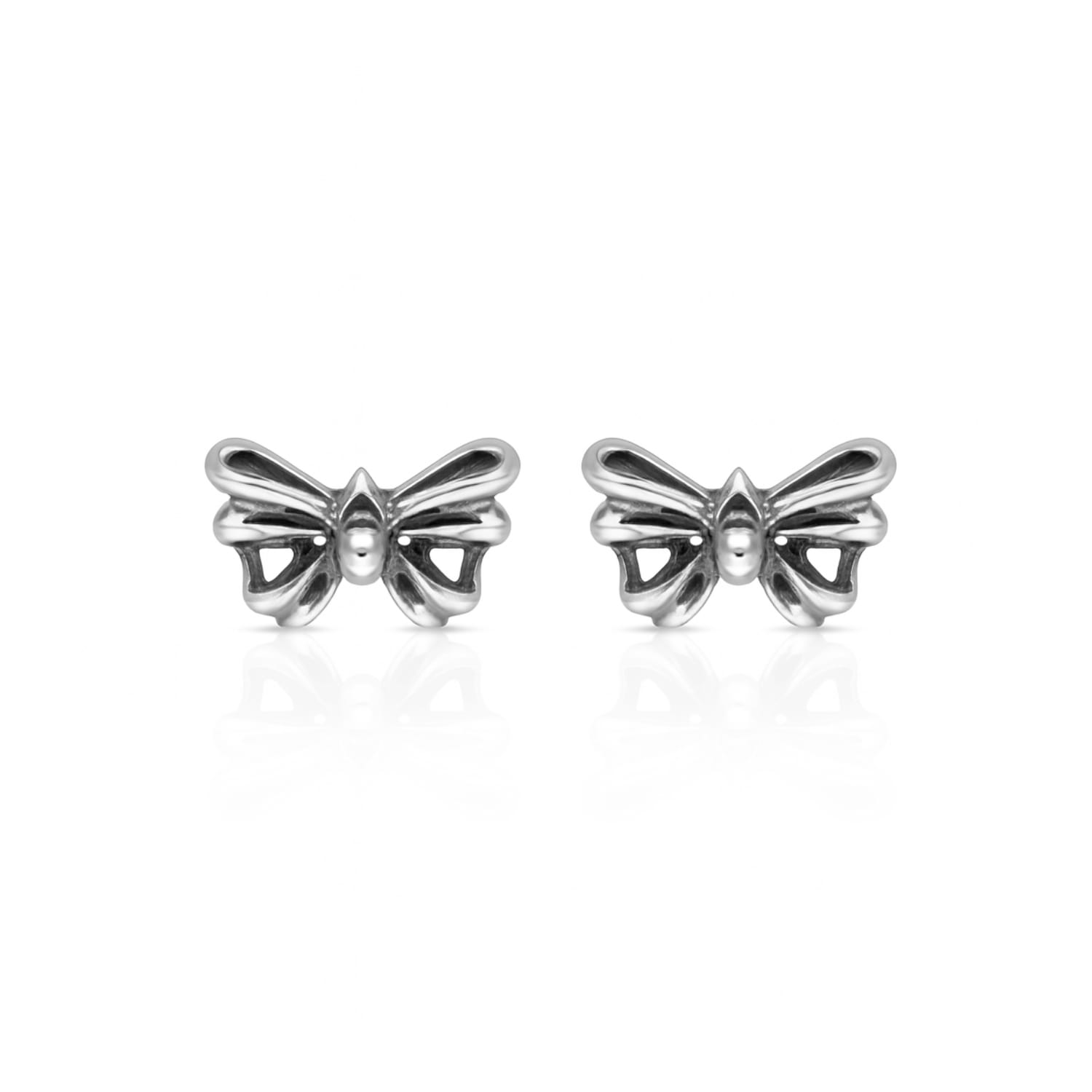 Sterling Silver Bow Earrings – Vintage Elegance And Femininity – Romantic Gift – Unaloe Jewellery For Women