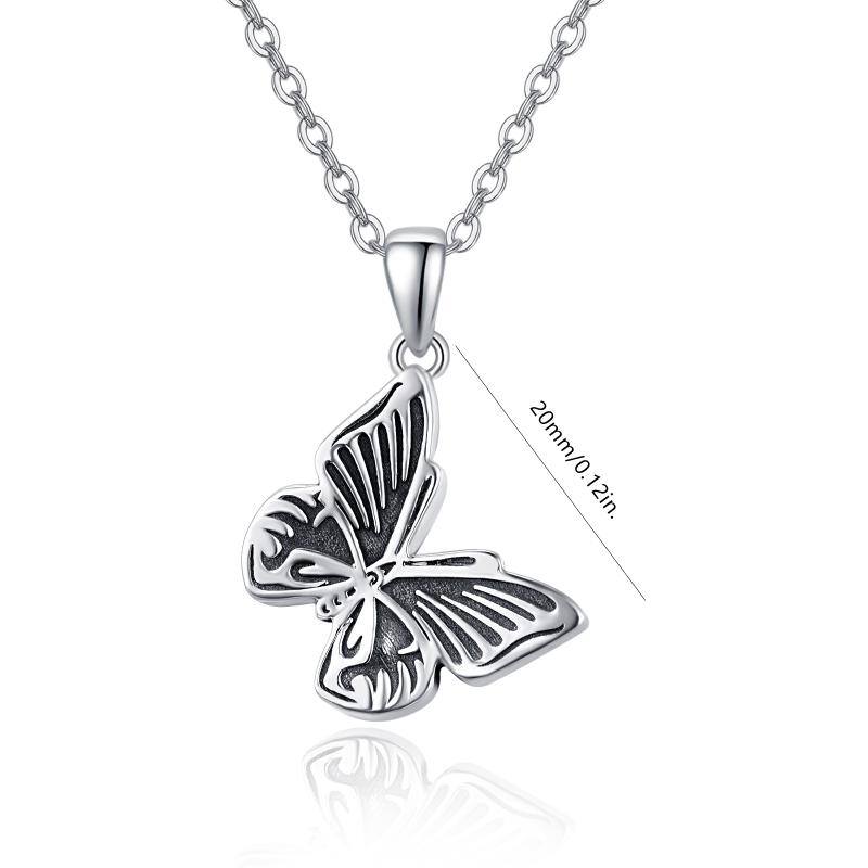 Sterling Silver Butterfly Pendant Necklace