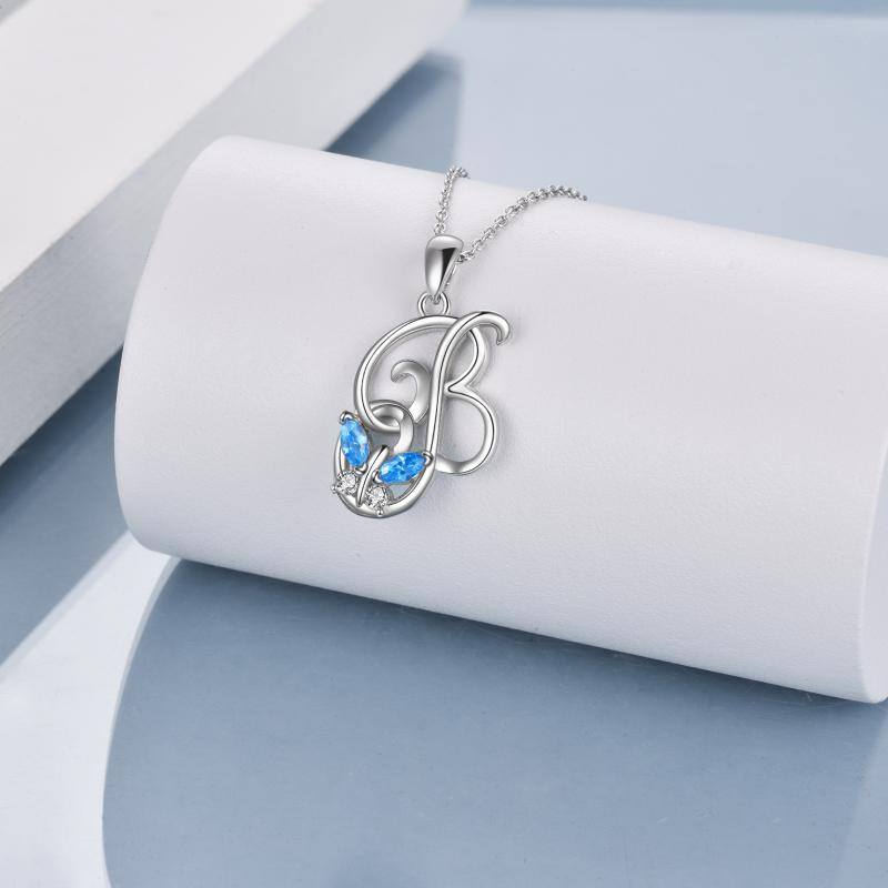 Sterling Silver Cubic Zirconia Butterfly Pendant Necklace