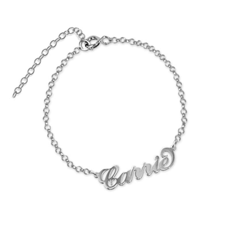 Carrie Name Bracelet in Silver