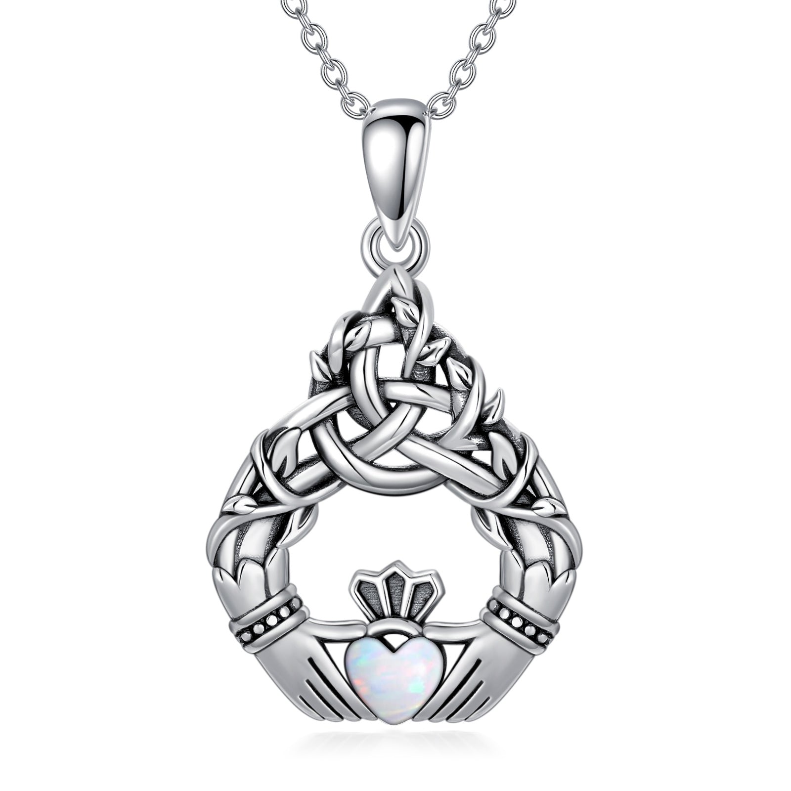 Sterling Silver Celtic Knot Pendant Necklace