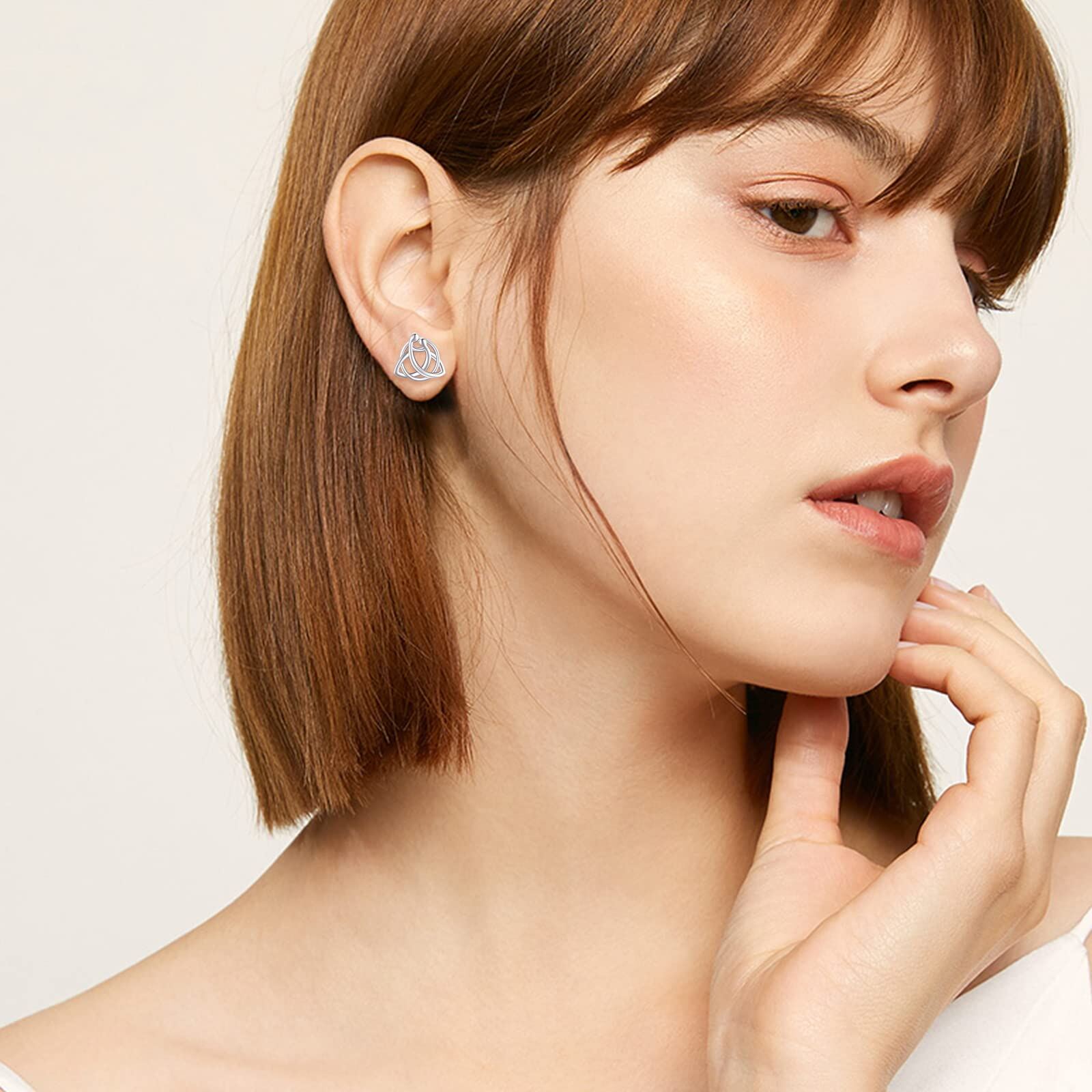 Sterling Silver Celtic Knot Stud Earrings