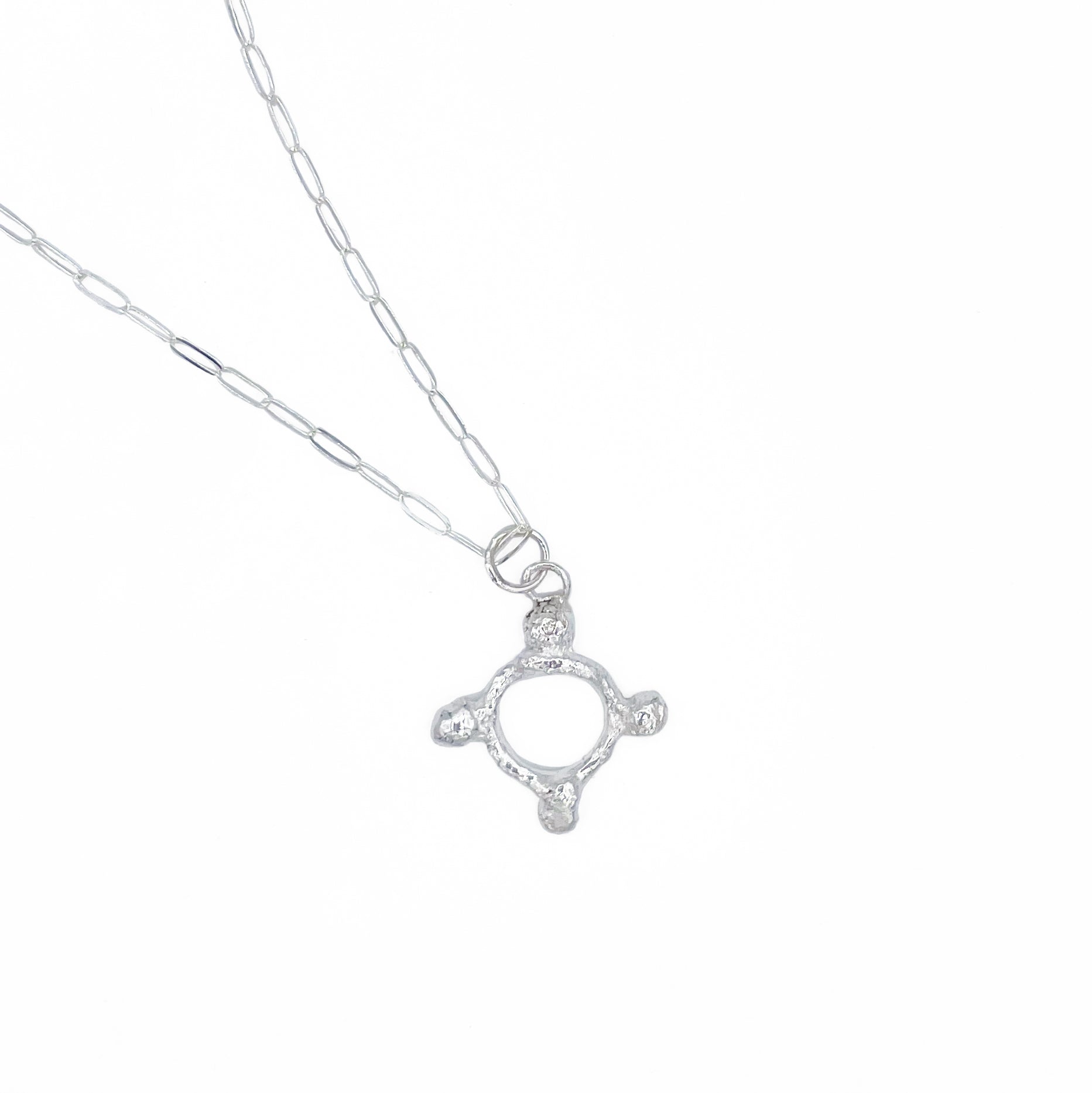 Compass Necklace - Sterling Silver