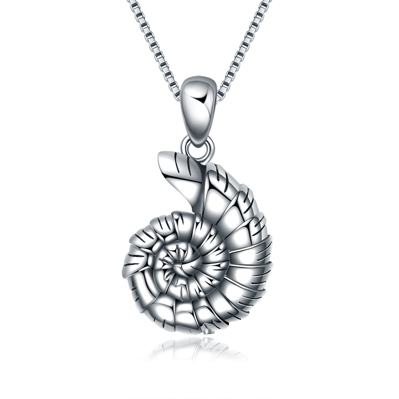 Sterling Silver Conch Urn Necklace for Ashes