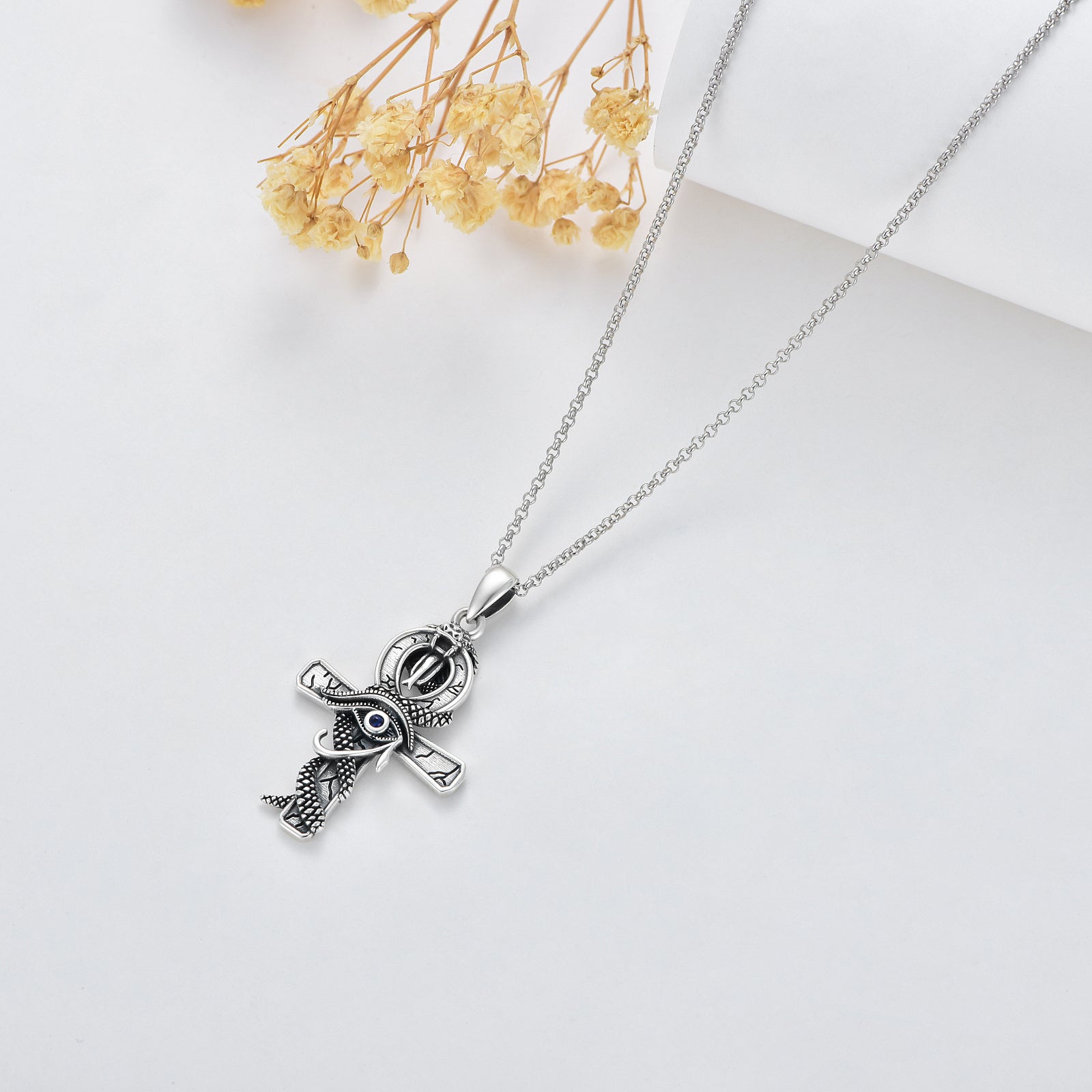 Sterling Silver Cross Pendant Necklace