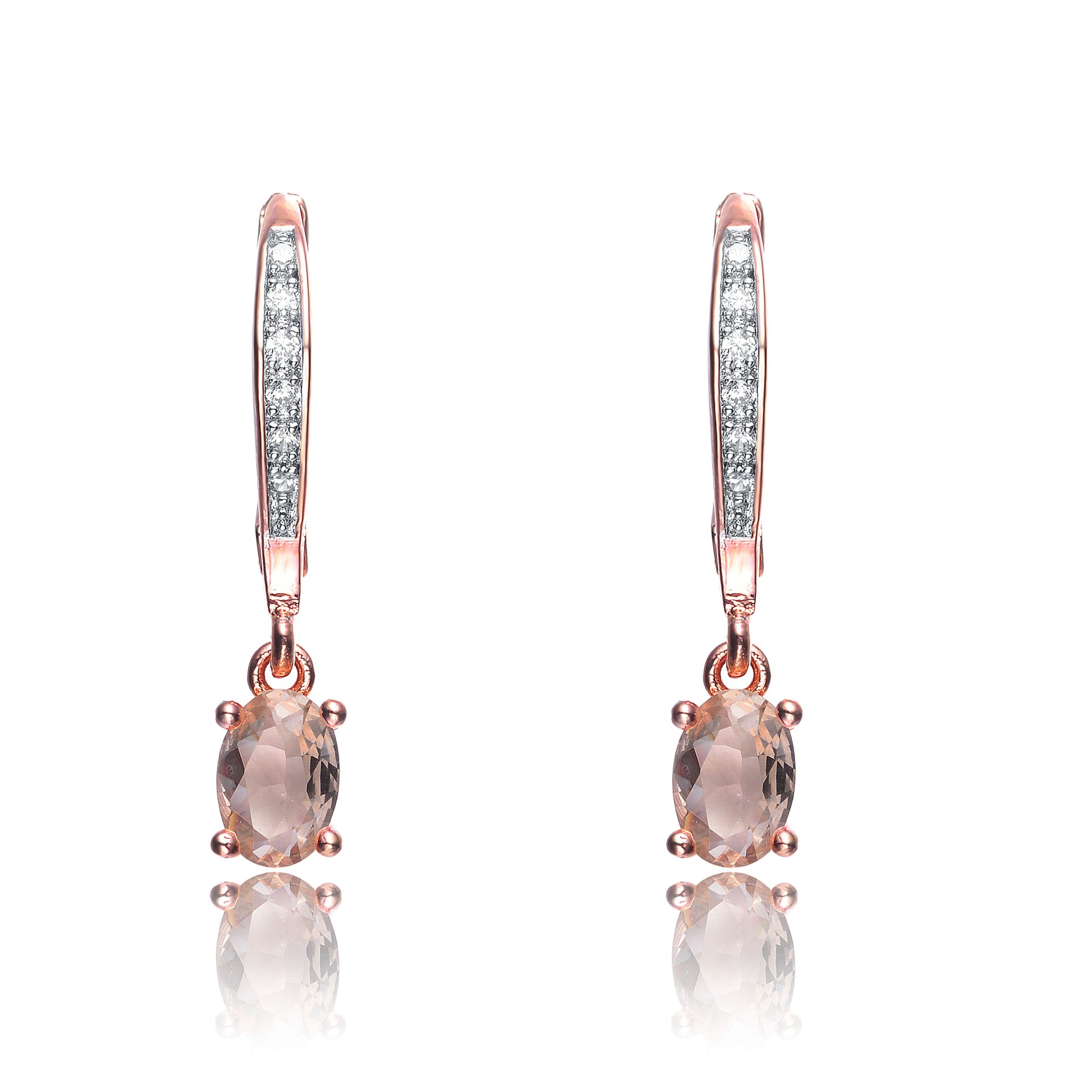 Sterling Silver Cubic Zirconia Tiny Drop Earrings