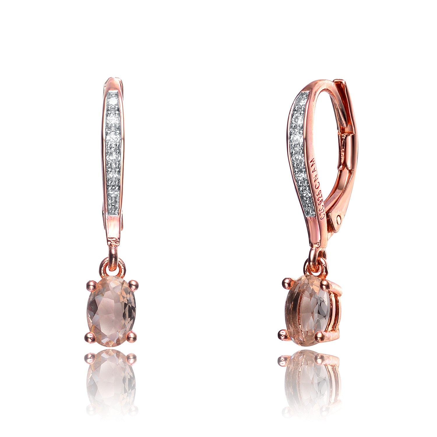 Sterling Silver Cubic Zirconia Tiny Drop Earrings