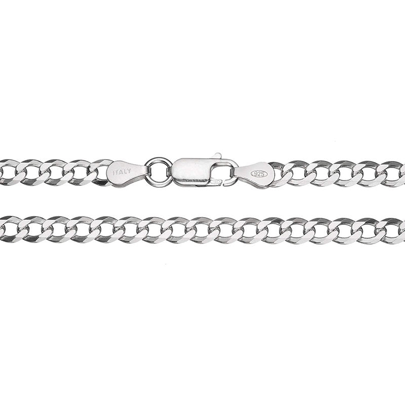 Sterling Silver Curb Link Chain Necklace