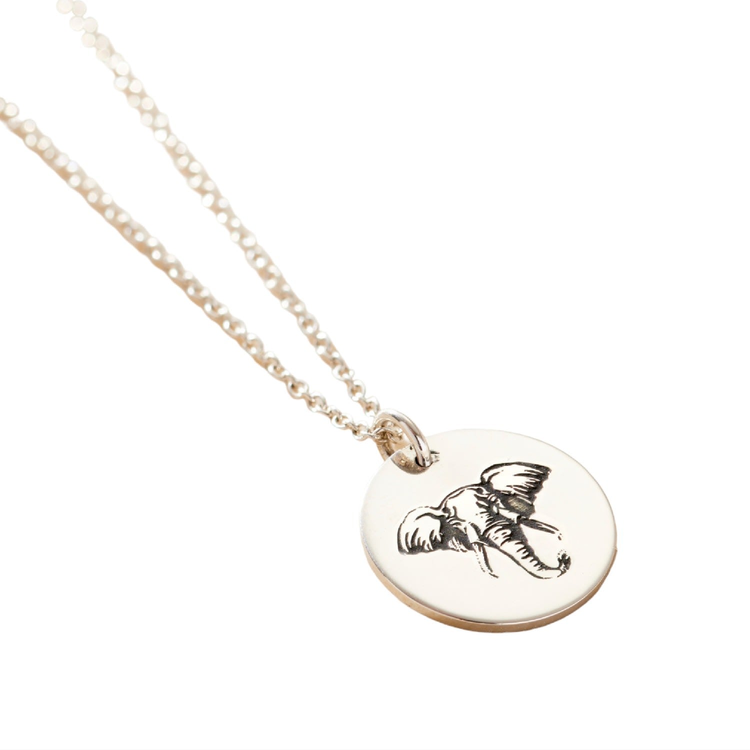 Sterling Silver Elephant Spirit Animal Necklace