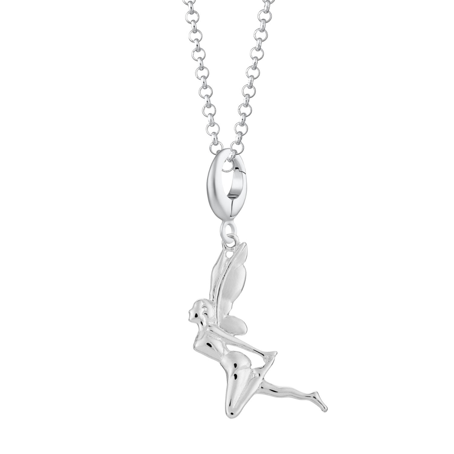 Sterling Silver Fairy Charm Necklace