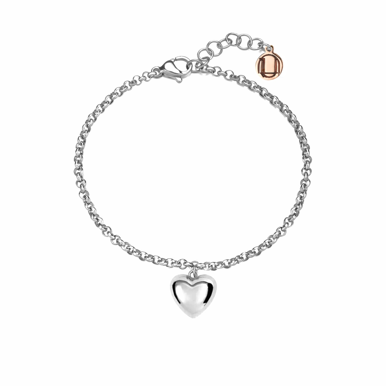 Sterling Silver Heart Bracelet – Elegant Minimalist Jewelry, Love Symbol, Perfect Gift For Women, Stylish Everyday Accessory
