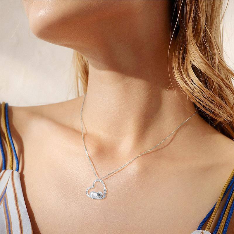 Sterling Silver Heart Pendant Necklace