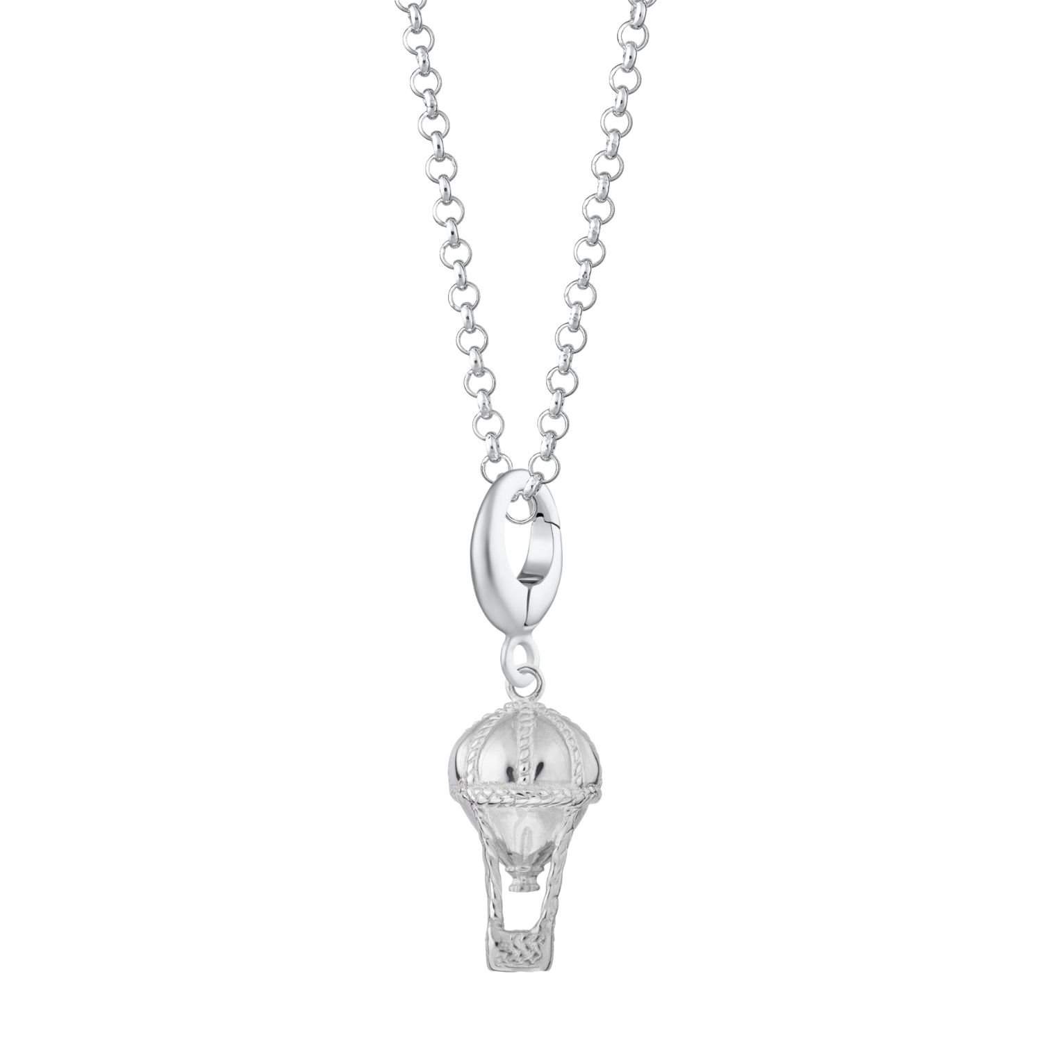 Sterling Silver Hot Air Balloon Necklace