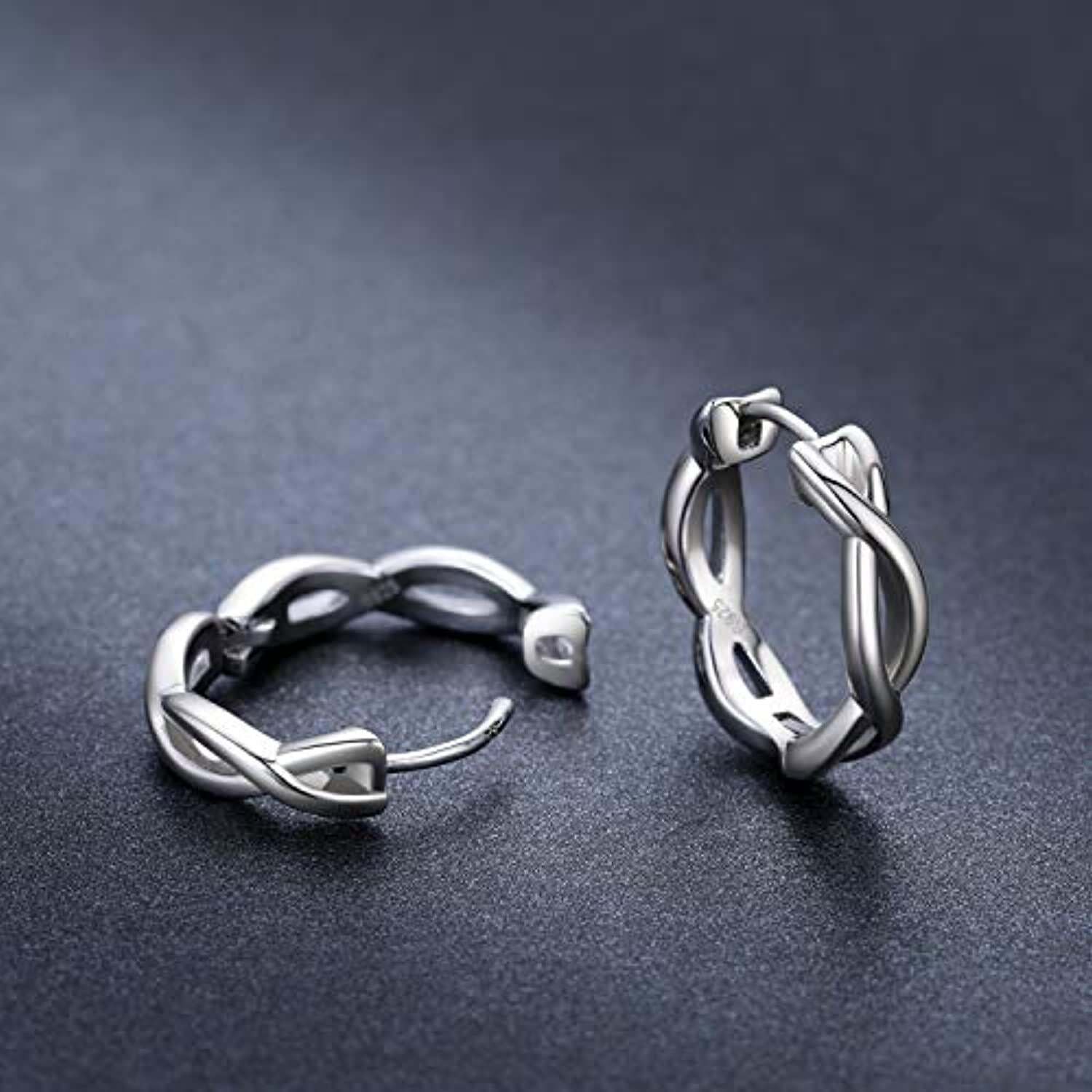 Sterling Silver Celtic Knot Hoop Earrings