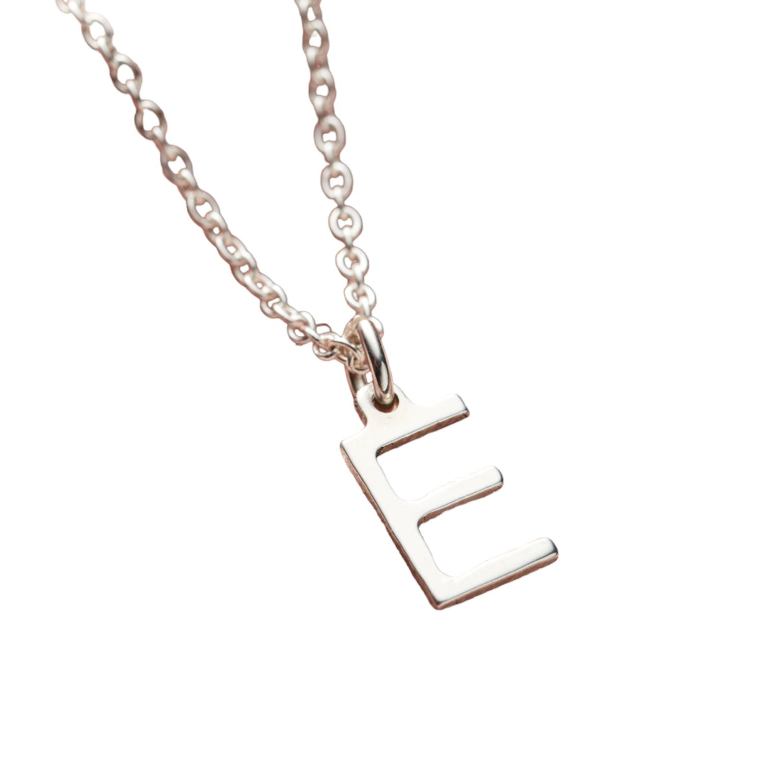 Sterling Silver Initial Letter Necklace