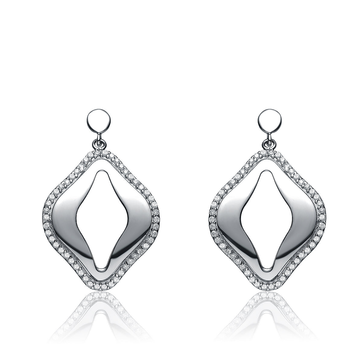 Sterling Silver Key Hole Earrings