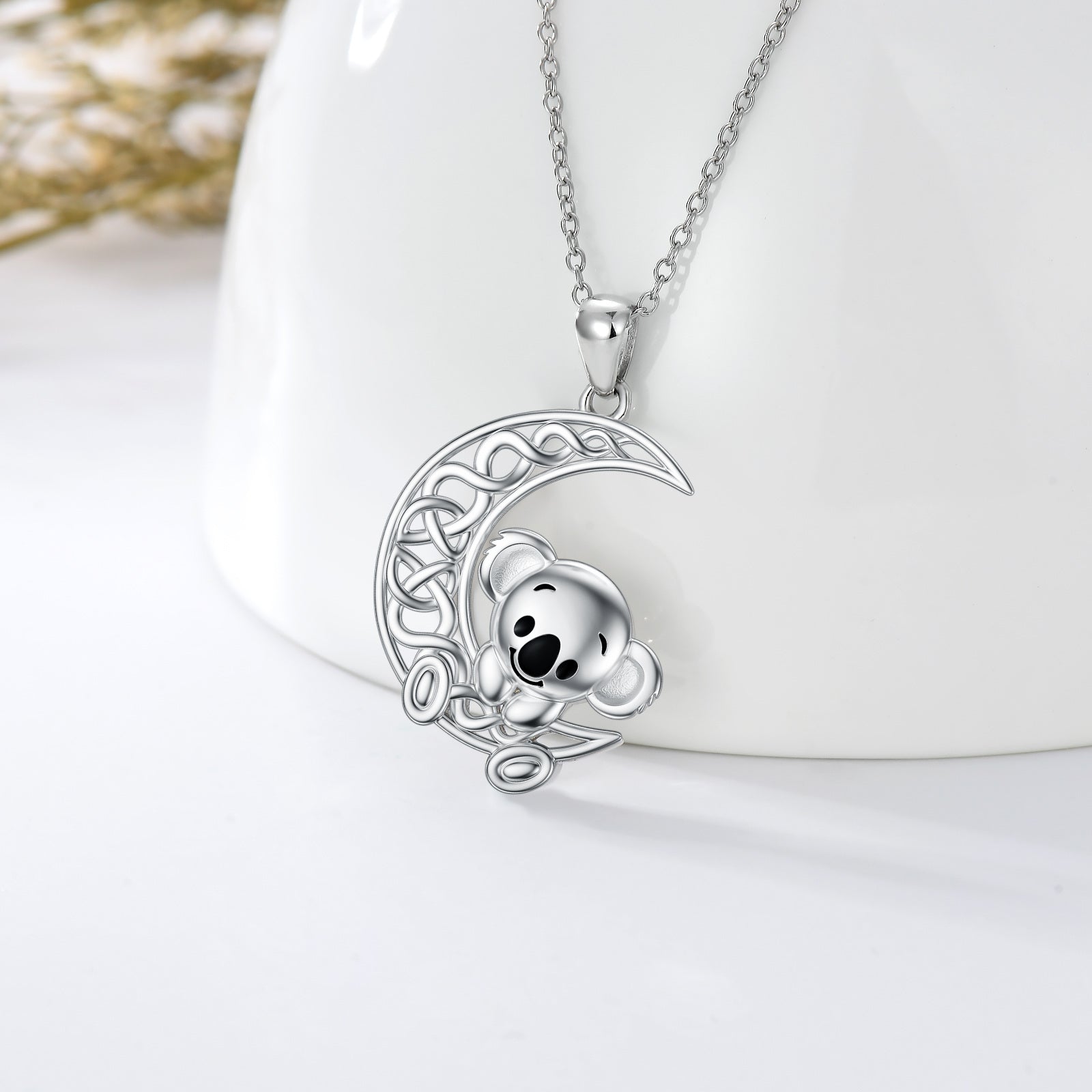 Sterling Silver Koala Pendant Necklace
