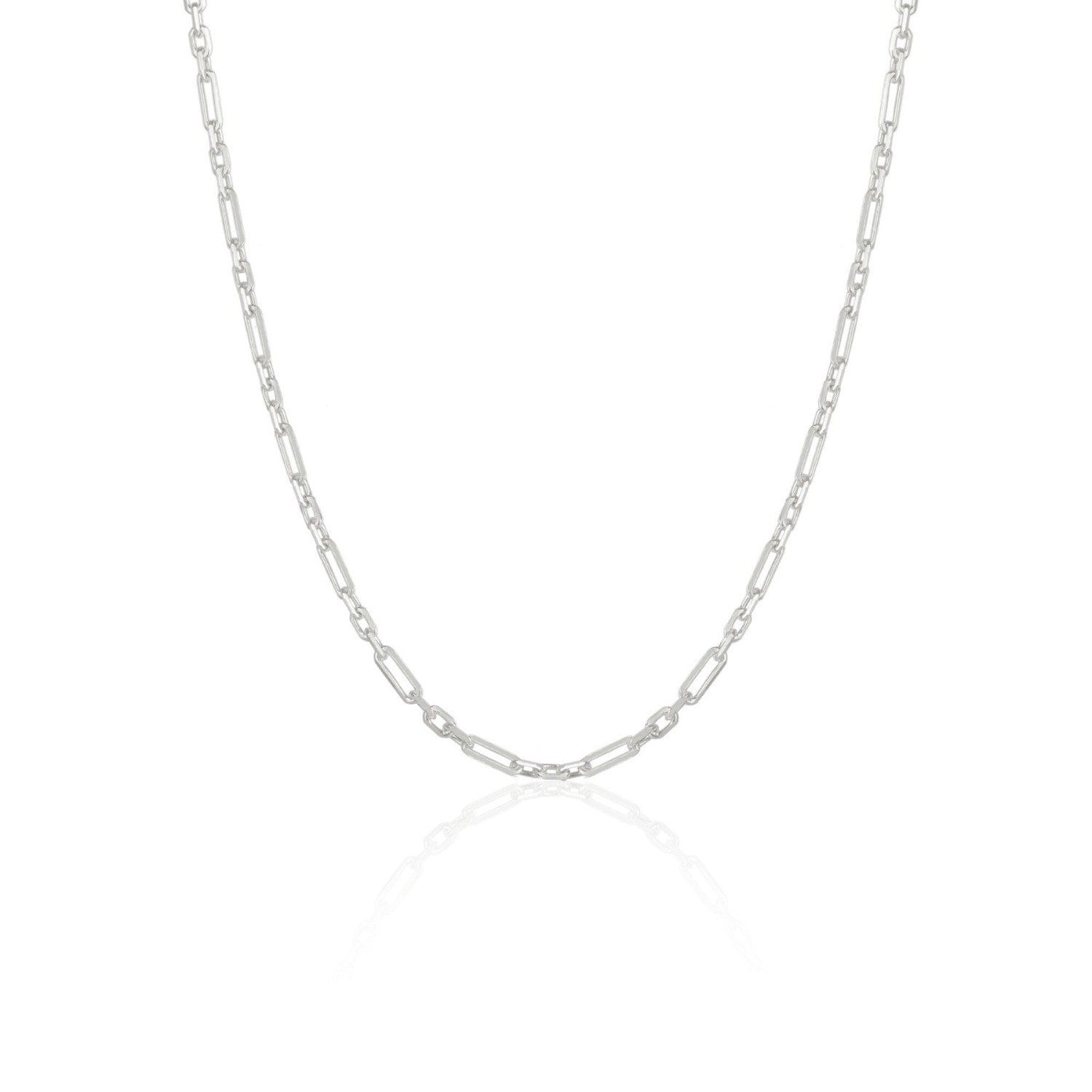 Sterling Silver Link Chain Necklace - Silver