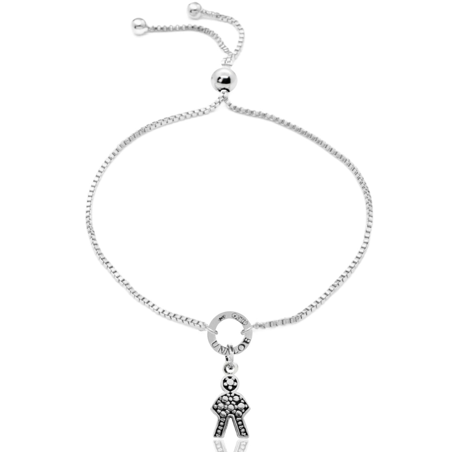 Sterling Silver Little Boy Star Bracelet