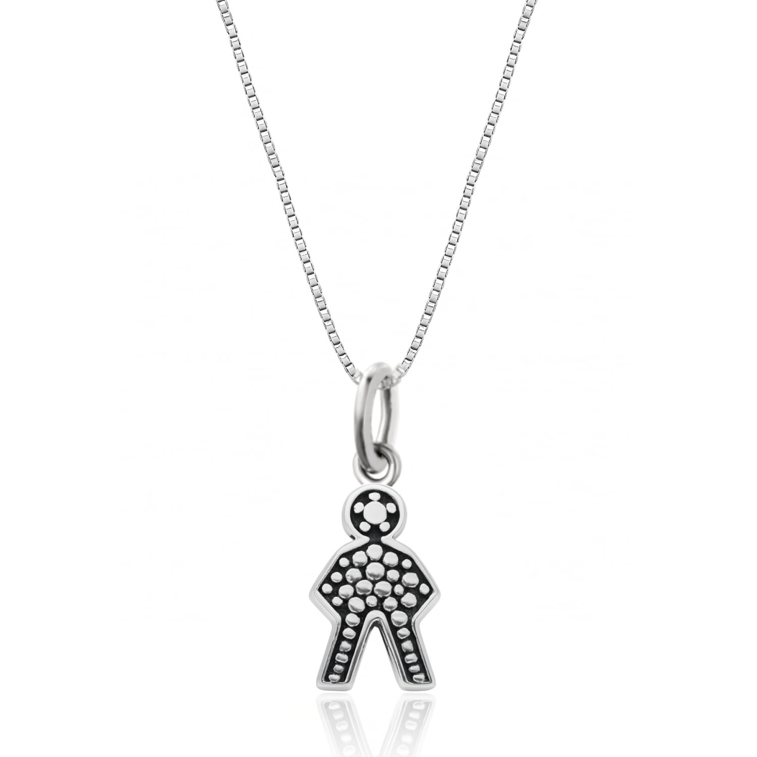 Sterling Silver Little Boy Star Pendant Necklace For Women – Personalized Jewelry