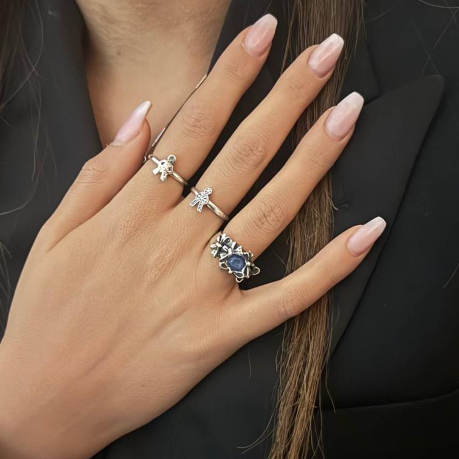 Sterling Silver Boy Ring – Tender, Adjustable, Meaningful - Unaloe Handmade Ring For Women