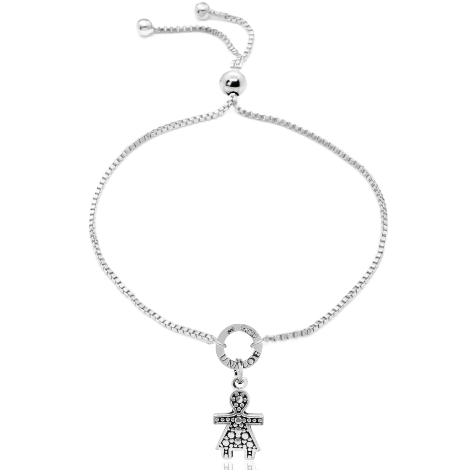 Sterling Silver Little Girl Star Bracelet