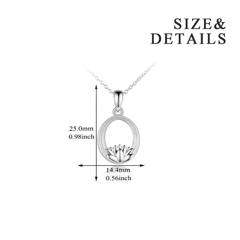 Sterling Silver Lotus Urn Necklace for Ashes