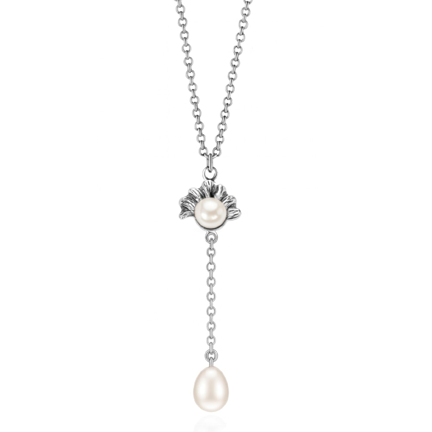 Sterling Silver Marine Pearl Necklace